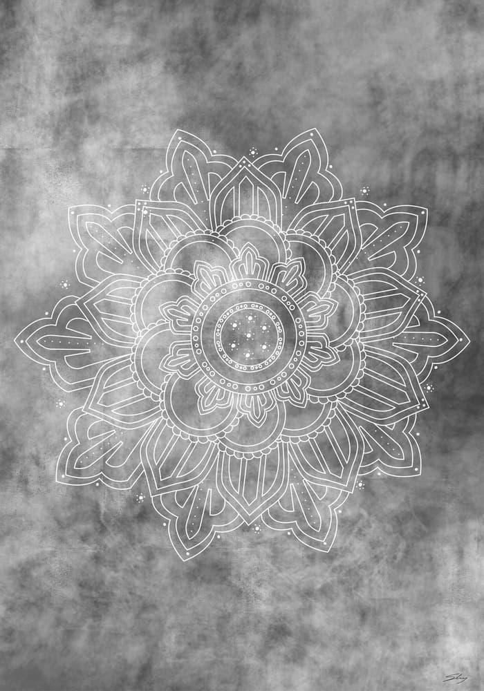 Meditative Mandala Bloom by Pictufy Studio II — canvas wall art
