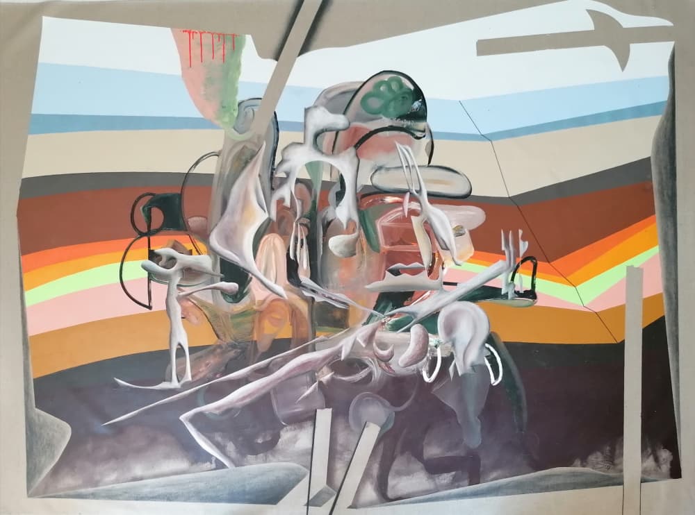 Surreal Dreamscape Figures by Stefano Mazzolini — canvas wall art
