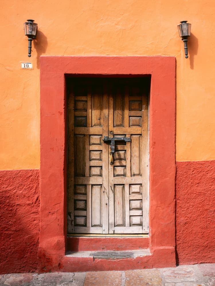San Miguel de Allende Door | Mexico Travel Photography by Raisa Zwart — canvas wall art