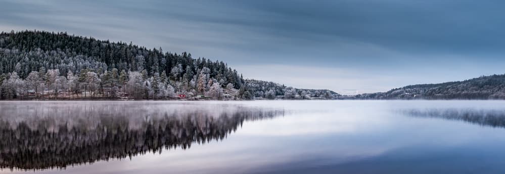 Frosted Lake Reflection by Benny Pettersson — canvas wall art
