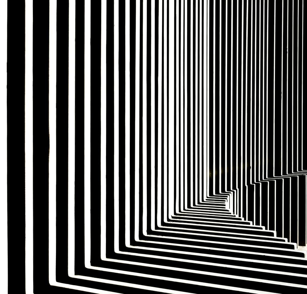 Optical Line Illusion by Harry Verschelden — canvas wall art