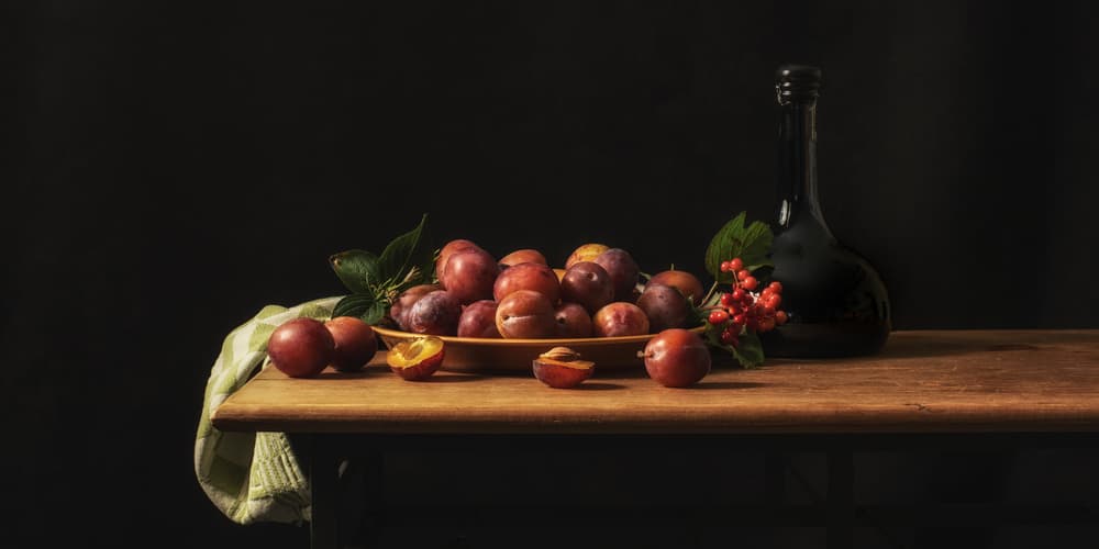 Dark Plum Harvest by Monique van Velzen — canvas wall art