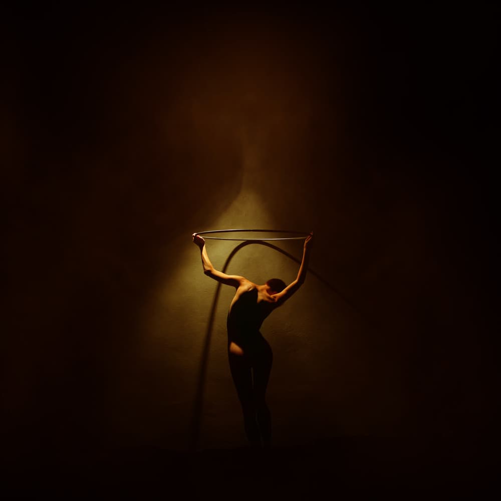 Graceful Hoop Performance by Yaroslav Vasiliev-Apostol — canvas wall art