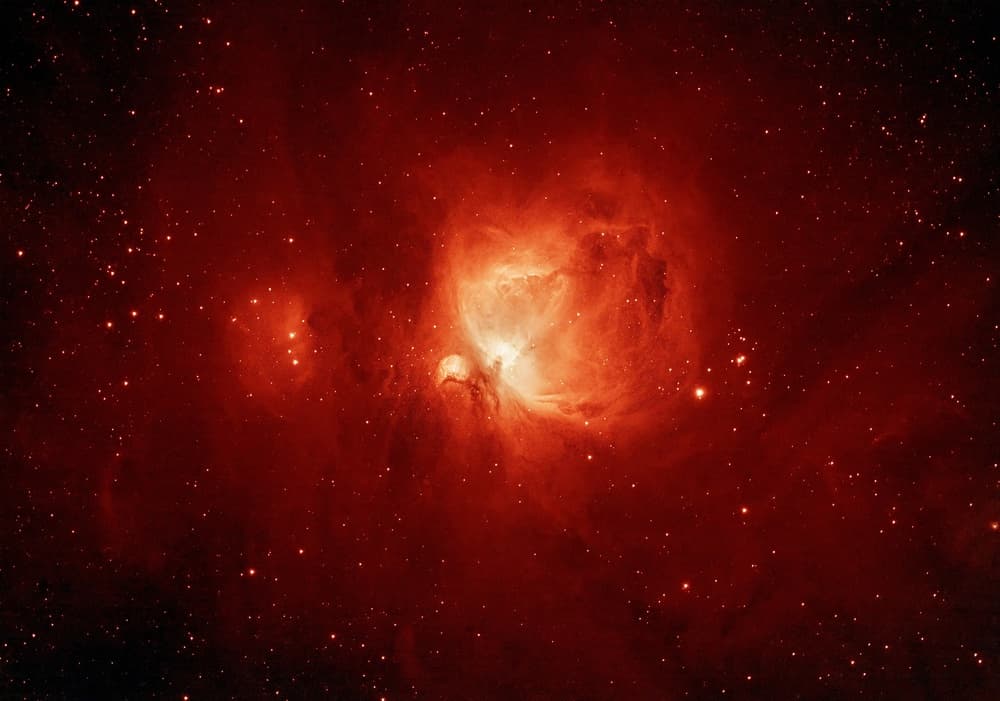 Crimson Nebula Stars by Arnaud MAUPETIT — canvas wall art