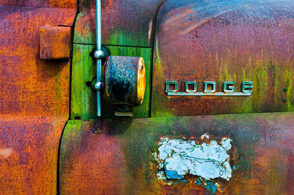 Colorful Rusted Truck by Andrew Beavis — canvas wall art