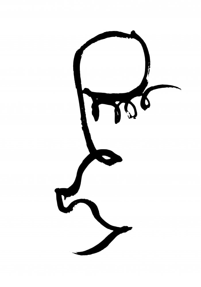 Abstract Line Portrait by Pictufy Studio II — canvas wall art
