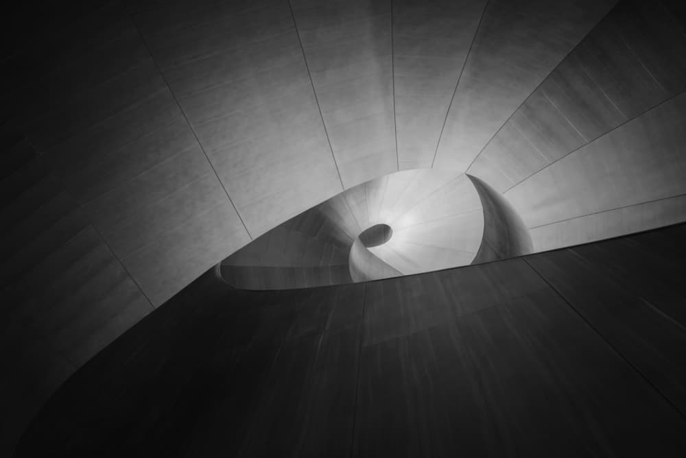 Abstract Spiral Light by Mike Kreiten — canvas wall art