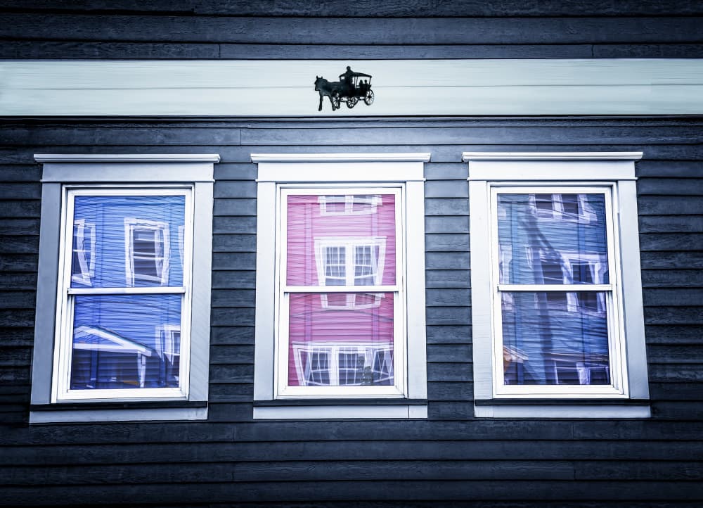Colorful Window Reflections by Jennifer Chen APA — canvas wall art