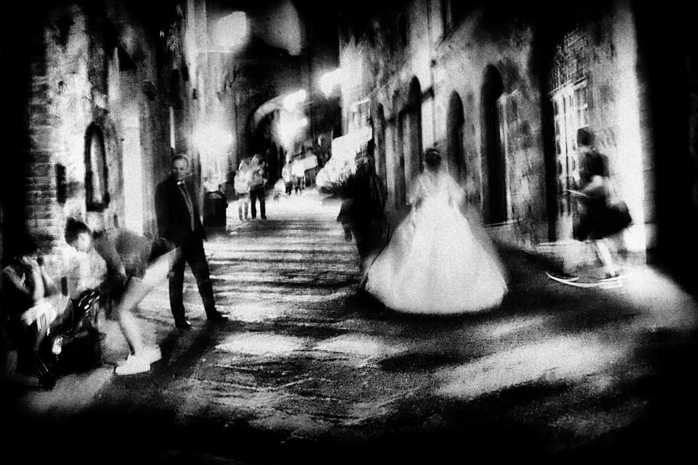 Night Street Bride by Vincenzo Pascale — canvas wall art