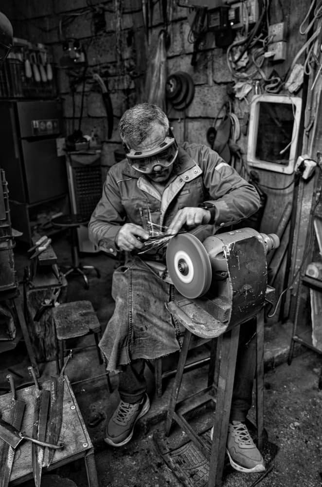 Craftsman At Work by Bashar Alsofey — canvas wall art