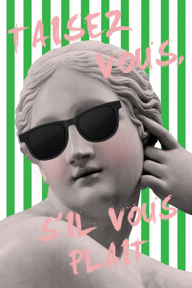 Taisez Vous Sculpture by Talitha McQueen — canvas wall art
