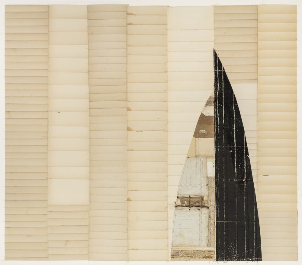 Black Form Vertical Layers by Susan Smereka — canvas wall art
