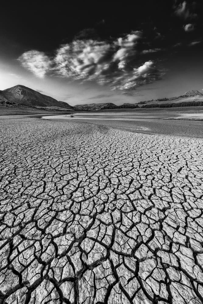 Dramatic Dry Landscape by Rino Terravecchia — canvas wall art