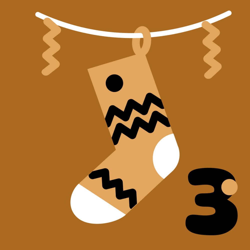Christmas Stocking Three by Marika Barsrsind — canvas wall art