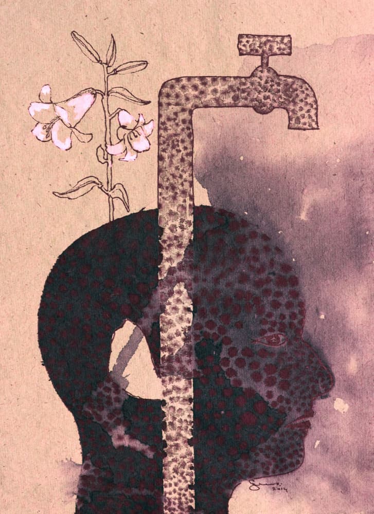 Flow of Thought by Santhosh ch — canvas wall art