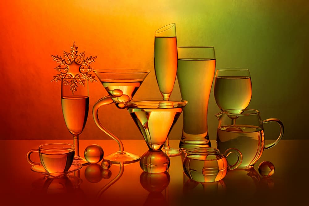 Colorful Glass Reflections by GaoSL — canvas wall art