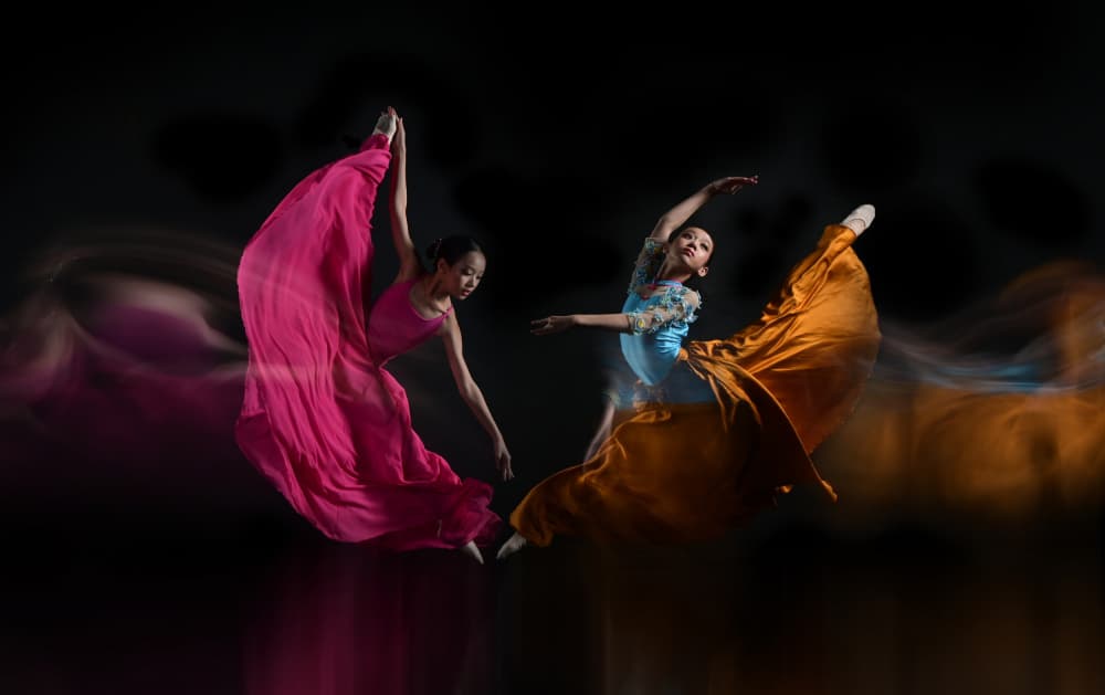 Dynamic Dancers Flow by Rawisyah Aditya — canvas wall art