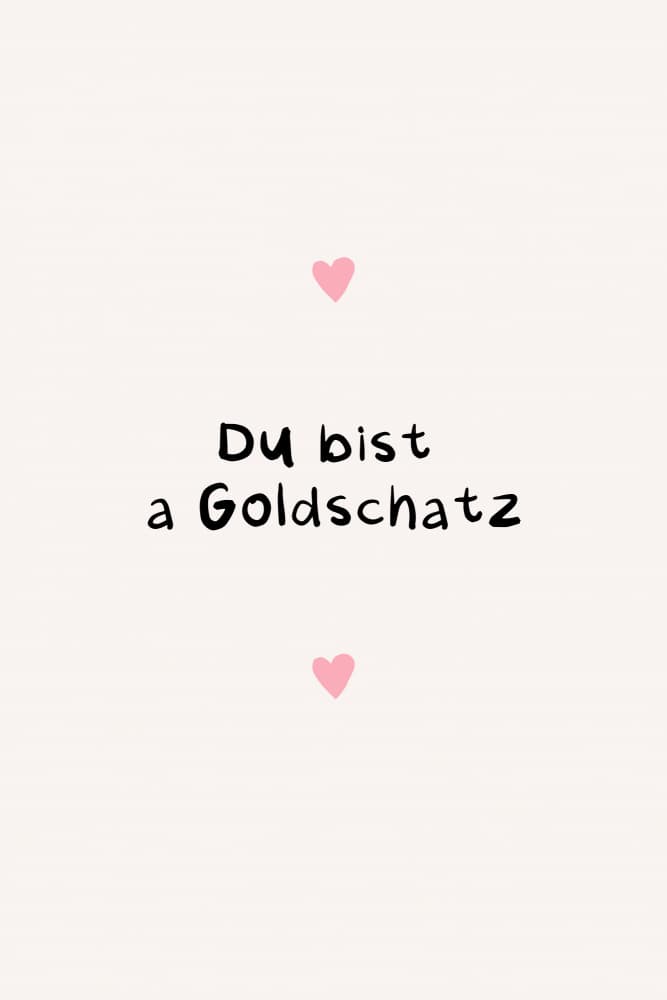 Sweet German Love Message by Treechild — canvas wall art
