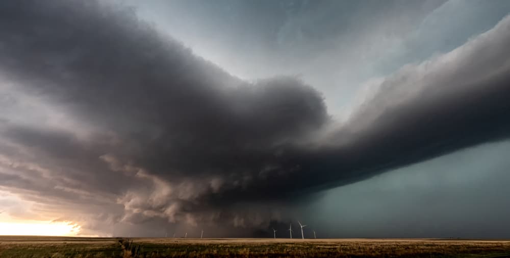Sweeping Storm Clouds by Rob Darby — canvas wall art