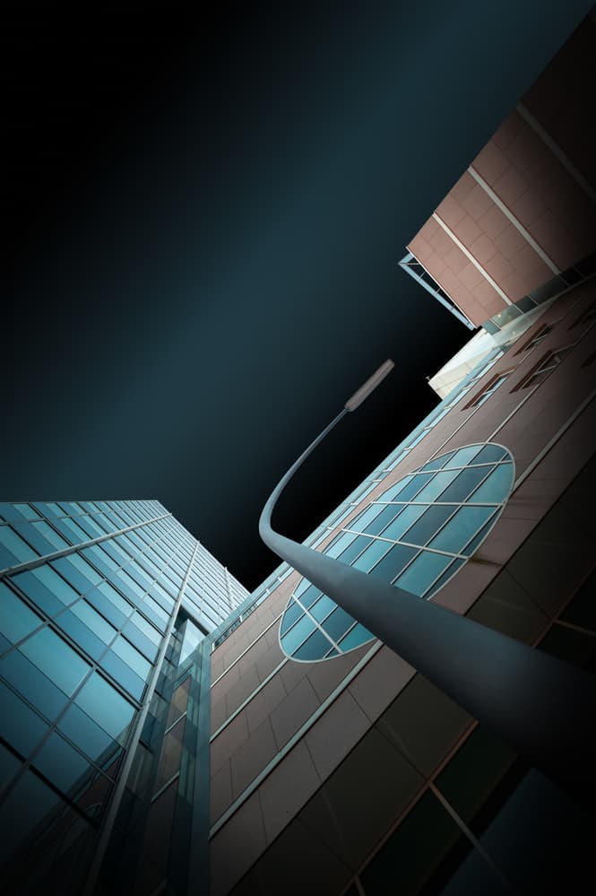 Sleek Urban Architecture by Jörg  Vollrath — canvas wall art
