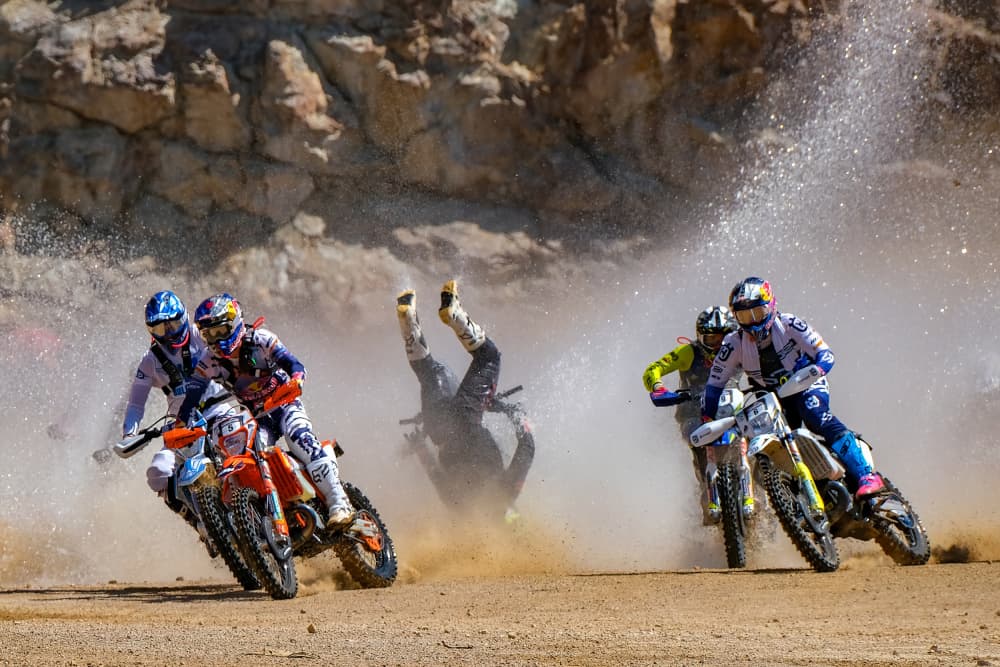 Motocross Race Crash by Igor Rosina — canvas wall art