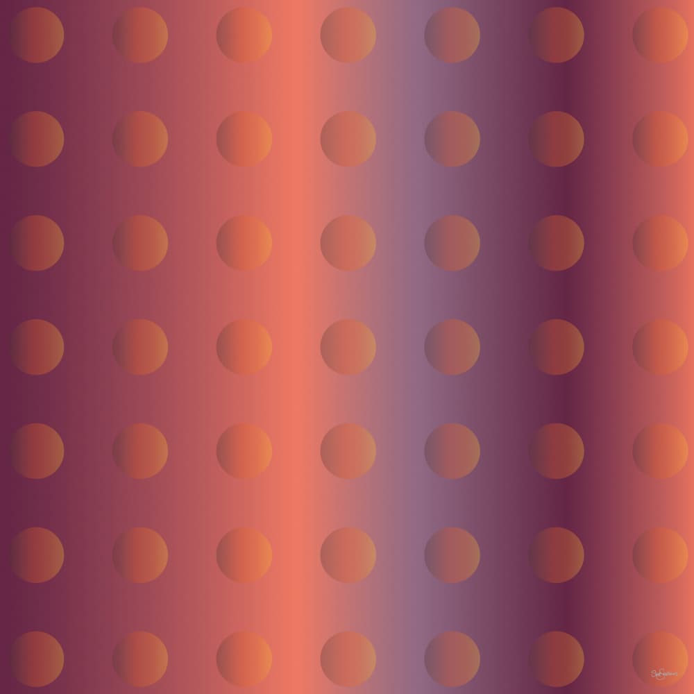 Purple Orange Gradient Circles by Sue Skellern — canvas wall art