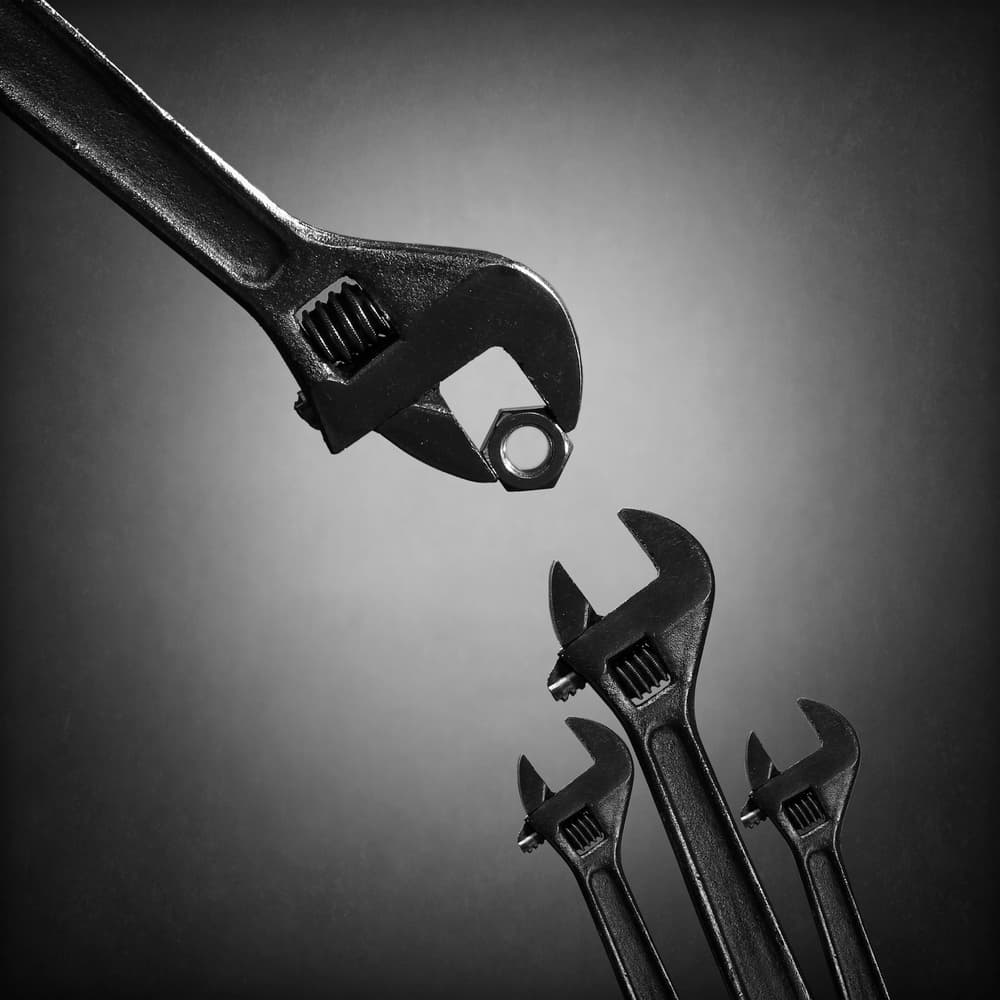 The Guiding Wrench by Victoria Glinka — canvas wall art