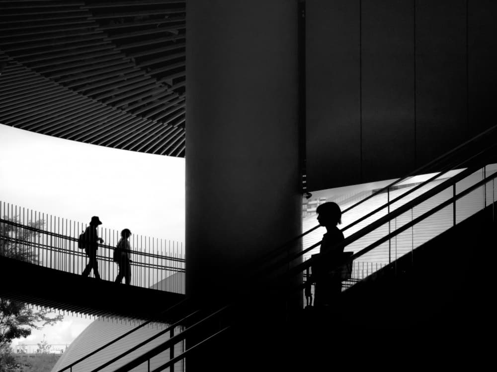 Urban Forms and Figures by HISASHI ISHIKAWA — canvas wall art