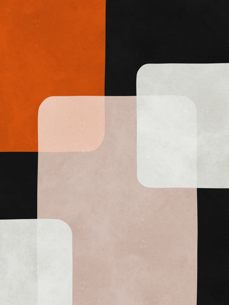 Modern Color Block Shapes by Vitor Costa — canvas wall art