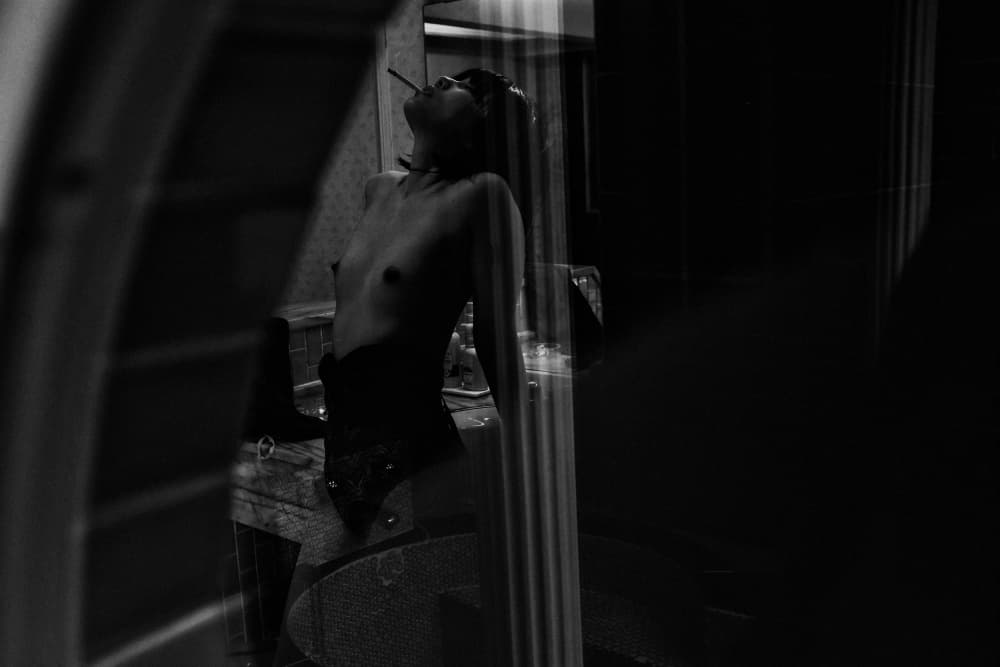 Sensual Smoke Reflection by Takaaki Ishikura — canvas wall art