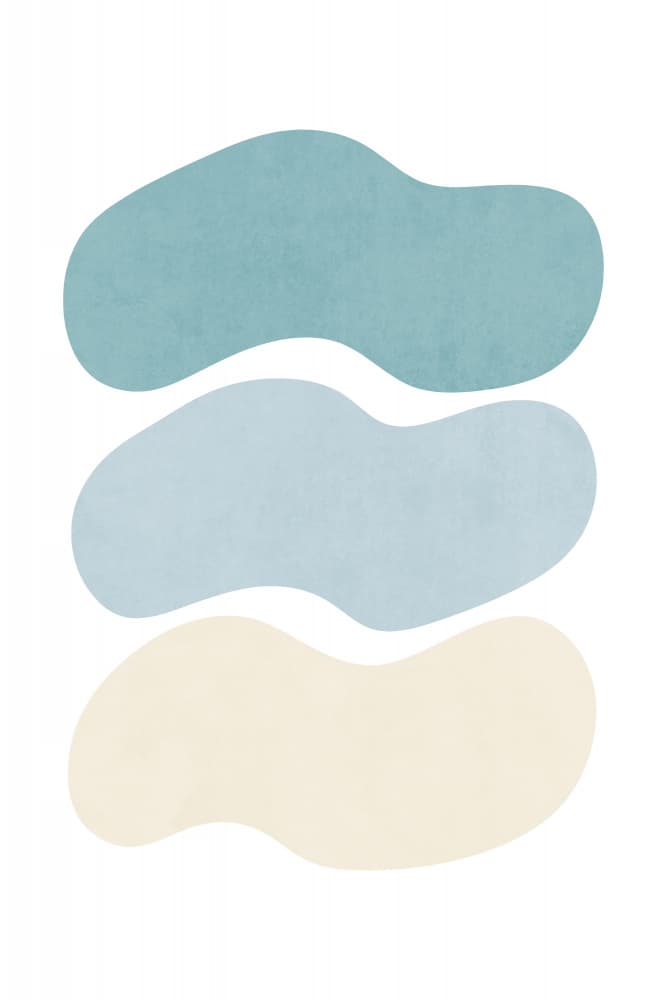Muted Abstract Forms by amini54 — canvas wall art