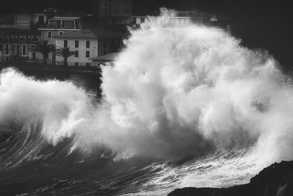 Giant Crashing Wave by Paolo Lazzarotti — canvas wall art