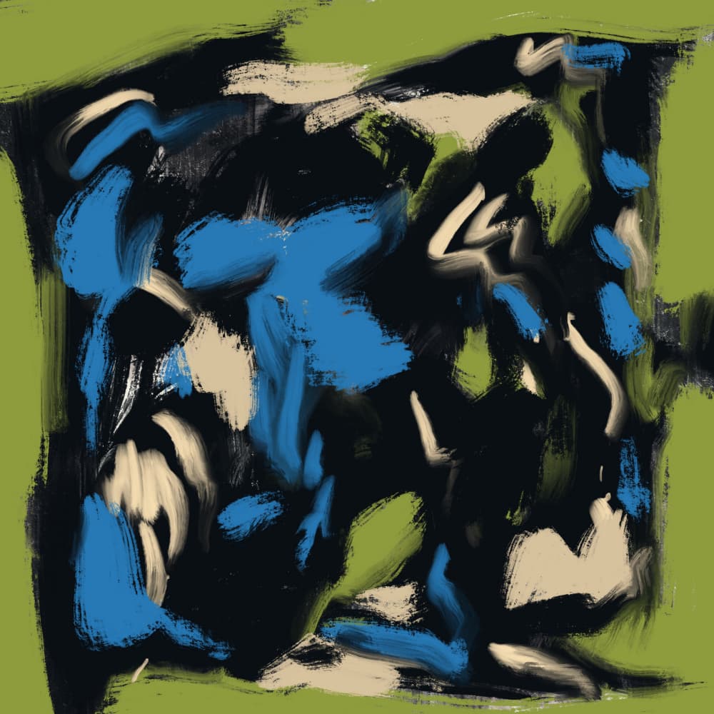 Dynamic Abstract Brushstrokes by Little Dean — canvas wall art