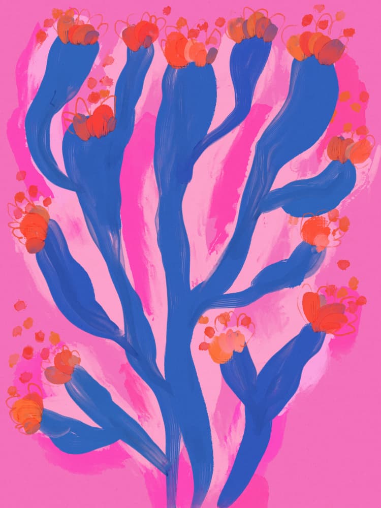 Blooming Vibrance by Treechild — canvas wall art