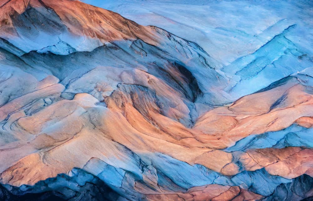 Colorful Desert Layers by Robin Wechsler — canvas wall art