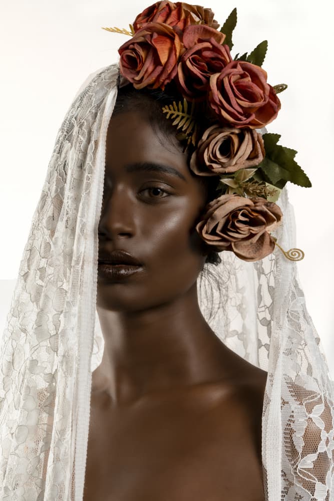 Veiled Rose Crown by JAYATU CHANDRA DAS — canvas wall art