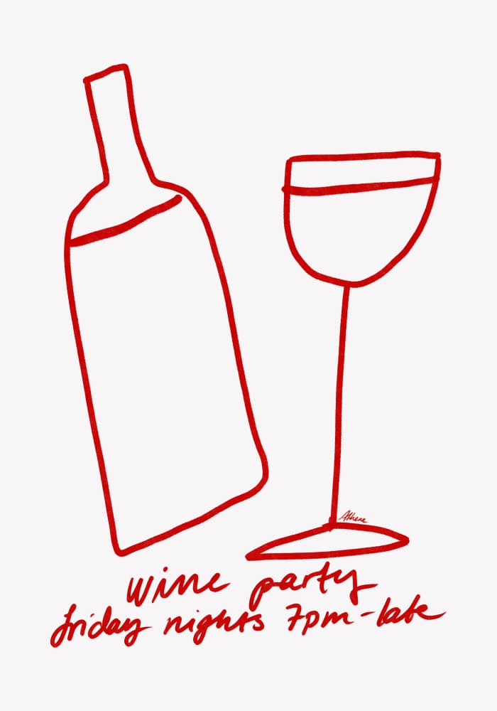 Wine Party by Athene Fritsch — canvas wall art