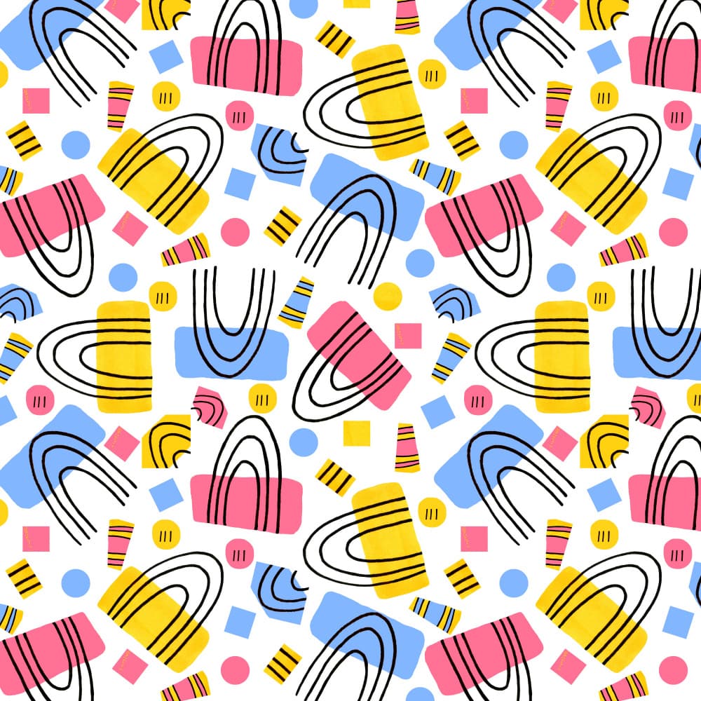 Playful Abstract Shapes by Michele Channell — canvas wall art