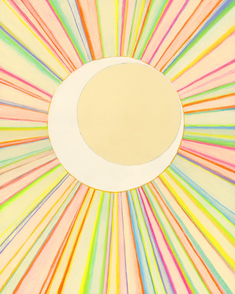 Vibrant Sun Moon Rays by Renée Stramel — canvas wall art