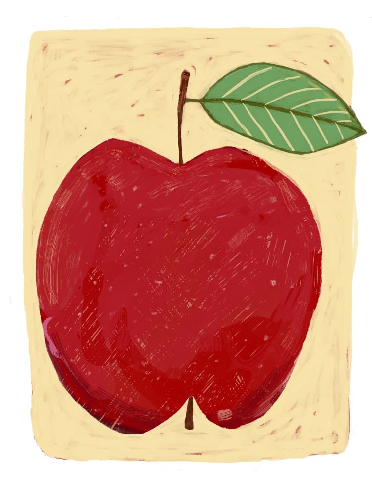 Vibrant Rustic Apple by Sharyn Bursic — canvas wall art