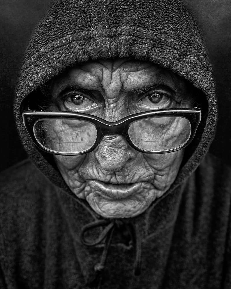 Intense Hooded Portrait by Rui Ribeiro — canvas wall art