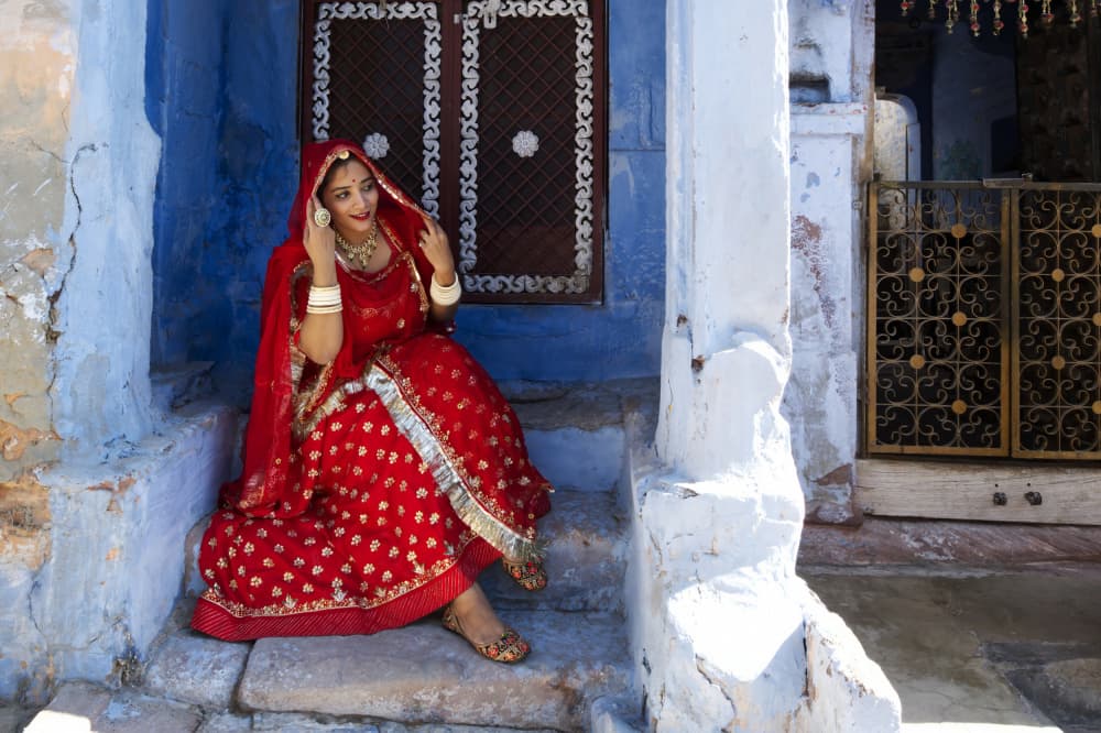 Traditional Indian Beauty by SAMIR KUMAR SAMANTA — canvas wall art