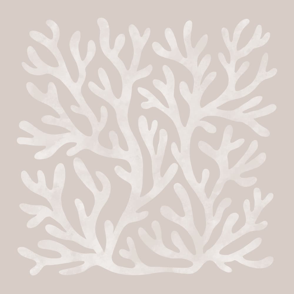 Organic Coral Shapes by EMELIEmaria — canvas wall art