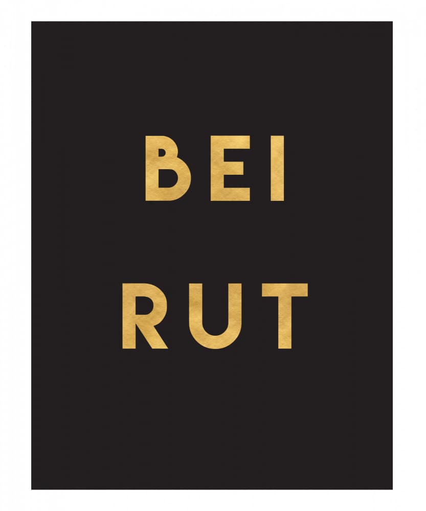Beirut In Gold by Emiliano Deificus — canvas wall art