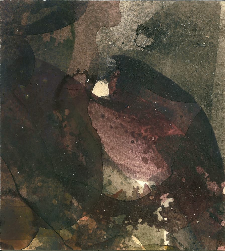 Dark Organic Abstract by Ute Rathmann — canvas wall art