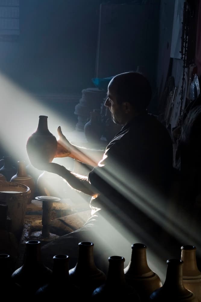 Artisan in Light by Hakime Küçük — canvas wall art