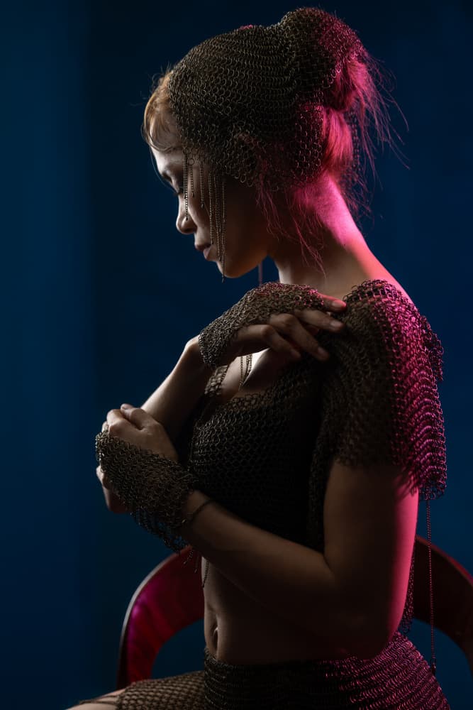Warrior in Pink Light by Lisdiyanto Suhardjo — canvas wall art