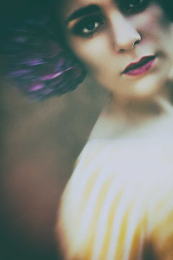 Mysterious Gaze Portrait by Antonella Renzulli — canvas wall art