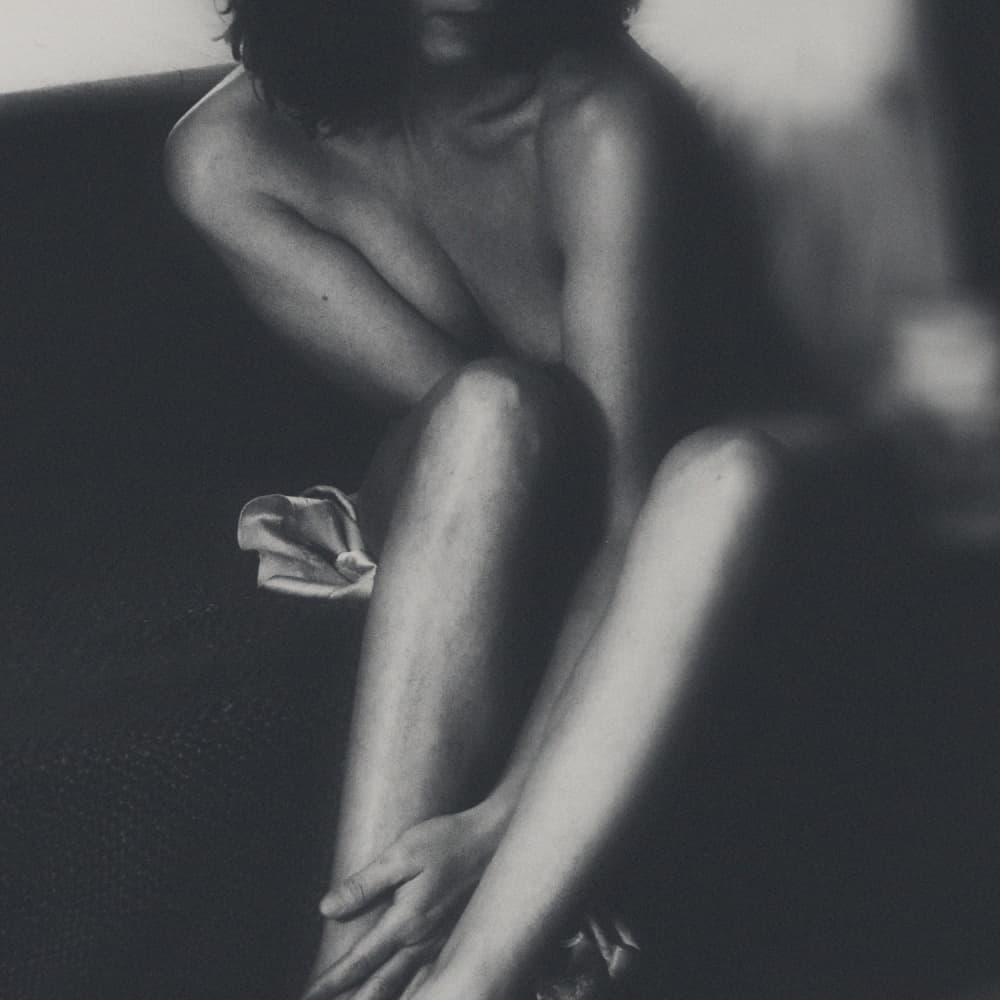 Moody Solitude Nude by Marianne — canvas wall art