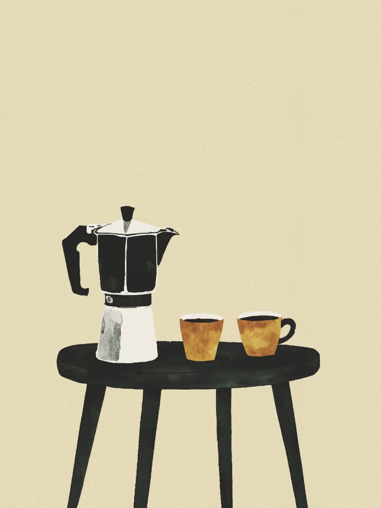 Morning Coffee Moment by Andreas Magnusson — canvas wall art